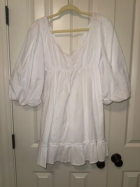 Show Me Your Mumu Puff Sleeve Ruffled Mini Dress